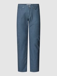 Broek met labeldetail, model 'Lyon' van Pierre Cardin Blauw / turquoise - 25