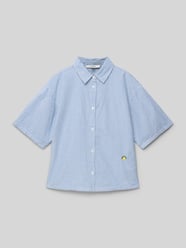 Bluse mit überschnittenen Schultern und Logo-Stitching von Garcia - 15