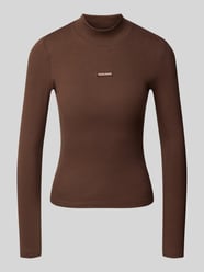 Slim Fit Langarmshirt aus Baumwoll-Mix mit Logo-Patch von GUESS Jeans - 20