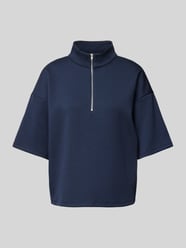 Sweatshirt mit 1/2-Arm Modell 'SIFFI' von Vila Blau - 35