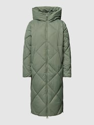 Gewatteerde jas met capuchon van Montego Groen - 34