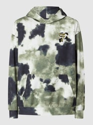 Hoodie in batiklook, model 'Chivasso' van FILA Groen - 21