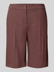 Bermudy o kroju regular fit z mieszanki lnu i wiskozy model 'TIANALA' od BOSS - 35