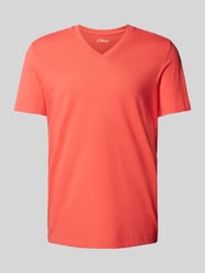 T-Shirt mit Label-Print von s.Oliver RED LABEL Orange - 27