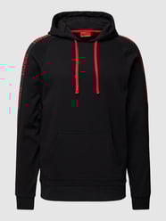 Hoodie mit Logo-Streifen von HUGO Schwarz - 10