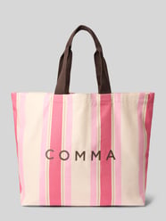 Tote bag met logoprint van COMMA - 1