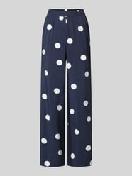 Stoffen broek van viscosemix met elastische band van Christian Berg Woman - 43