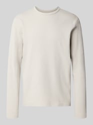 Longsleeve met structuurpatroon en ronde halslijn van MCNEAL Beige - 43