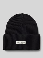 Beanie mit Label-Patch von Marc O'Polo Schwarz - 43