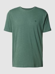 T-shirt z wyhaftowanym logo od Fynch-Hatton Zielony - 29