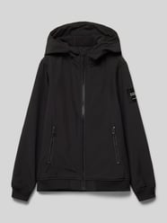 Softshell-Jacke mit Reißverschlusstaschen von Jack & Jones Schwarz - 36