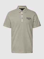 Poloshirt met knoopsluiting en labeldetail van Lerros Beige - 43