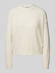 Oversized Strickpullover mit gerippten Abschlüssen von Jake*s Casual Beige - 37