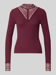 bluzka z długim rękawem o kroju slim fit z mieszanki wiskozy model 'TILDE' od ONLY - 15