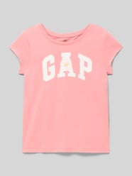 T-shirt met logo en ronde hals van GAP Fuchsia - 38