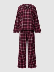 Pyjama mit Allover-Muster von Esprit Bordeaux - 43