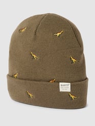 Beanie met motiefstitchings, model 'Vinson' van Barts Groen - 11