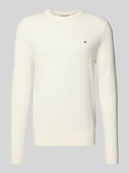 Sweter z dzianiny o kroju regular fit z mieszanki bawełny i kaszmiru od Tommy Hilfiger - 38