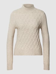 Sweter z dzianiny ze stójką model ‘MACADAMIA’ od Only - 29
