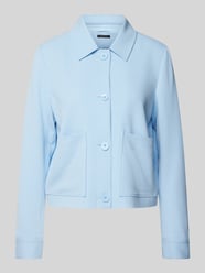 Blazer mit Umlegekragen von comma Blau - 9