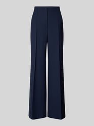 Wide Leg Stoffhose mit Strukturmuster Modell 'AGATHA' von Raffaello Rossi Blau - 29