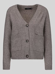 Oversized Strickjacke mit Woll-Anteil Modell 'BOOM' von VERO MODA Beige - 30