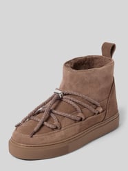 Boots aus echtem Leder mit Logo-Detail von INUIKII Beige - 14