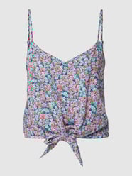 Top met all-over motief, model 'LIFE' van Only Blauw - 47