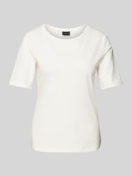 Shaped Fit T-Shirt aus Baumwoll-Mix mit Satin-Besatz am Ausschnitt von s.Oliver BLACK LABEL - 19