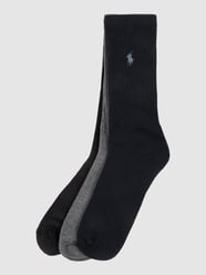 Socken mit Stretch-Anteil im 3er-Pack von Polo Ralph Lauren Underwear Schwarz - 8