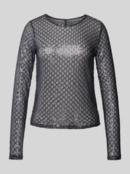 Regular Fit Langarmshirt mit Paillettenbesatz Modell 'SAFINA' von Vero Moda Grau - 15