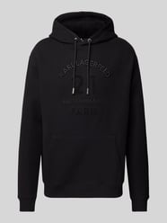 Hoodie mit Label-Stitching von Karl Lagerfeld Schwarz - 3