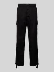 Straight Fit Cargohose mit elastischem Bund von Calvin Klein Jeans Schwarz - 29