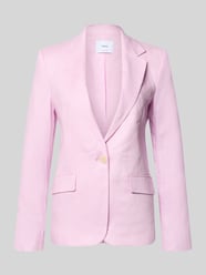 Slim Fit Blazer aus Leinen mit Pattentaschen Modell 'BORELI' von MANGO Pink - 30