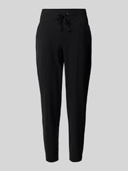 Spodnie materiałowe o kroju slim fit z tunelem model ‘AZRA’ od Raffaello Rossi - 3
