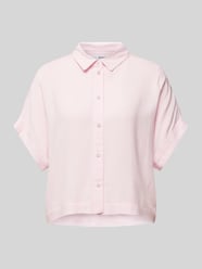 Bluzka z listwą guzikową na całej długości model ‘VIVA’ od Selected Femme Różowy - 2