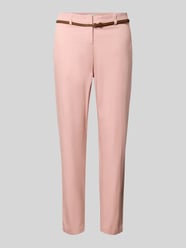 broek in verkorte pasvorm met riem van Christian Berg Woman Fuchsia - 12