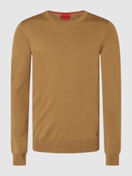 Pullover aus Schurwolle Modell 'San Cedrik' von HUGO Beige - 18