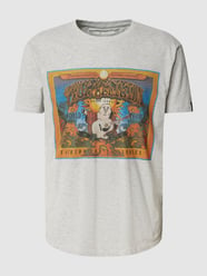 T-shirt met logoprint, model 'ETHNIC' van TRUE RELIGION Grijs / zwart - 2