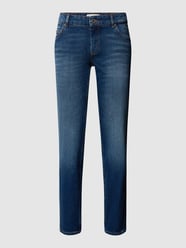 Straight Fit Jeans mit Logo-Detail von Marc O'Polo Blau - 27