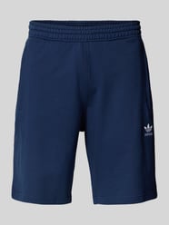 Korte broek met labelstitching en elastische band van adidas Originals - 4