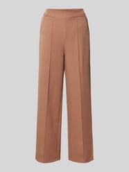 Wide Leg Stoffhose mit fixierten Bügelfalten von ZABAIONE Braun - 37