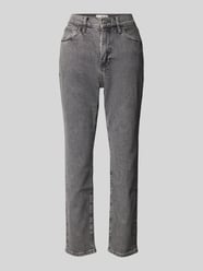 Tapered Fit Jeans im 5-Pocket-Design Modell 'CLAUDIA' von Mango Grau - 32