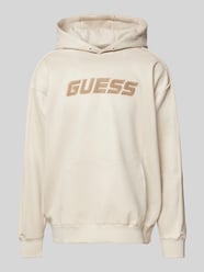 Hoodie mit Label-Detail Modell 'MOJO' von Guess Activewear Grau - 34