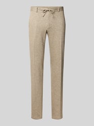 Slim fit broek met persplooien van Zuitable Beige - 38