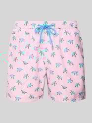 Relaxed Fit Badeshorts mit Tunnelzug von MC2 Saint Barth Pink - 3