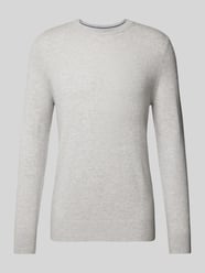 Gebreide pullover met ribboorden van Christian Berg Men Grijs / zwart - 14