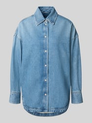 Oversized Hemdjacke aus Baumwoll-Denim Modell 'C_OVERSHIRT 4.0' von BOSS Orange - 8