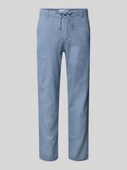 Slim tapered fit broek met tunnelkoord, model 'Brody' van SELECTED HOMME - 20