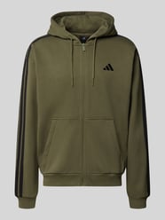 Regular Fit Sweatjacke aus Baumwoll-Mix Modell 'M 3S FL FZ HD' von adidas Sportswear - 20